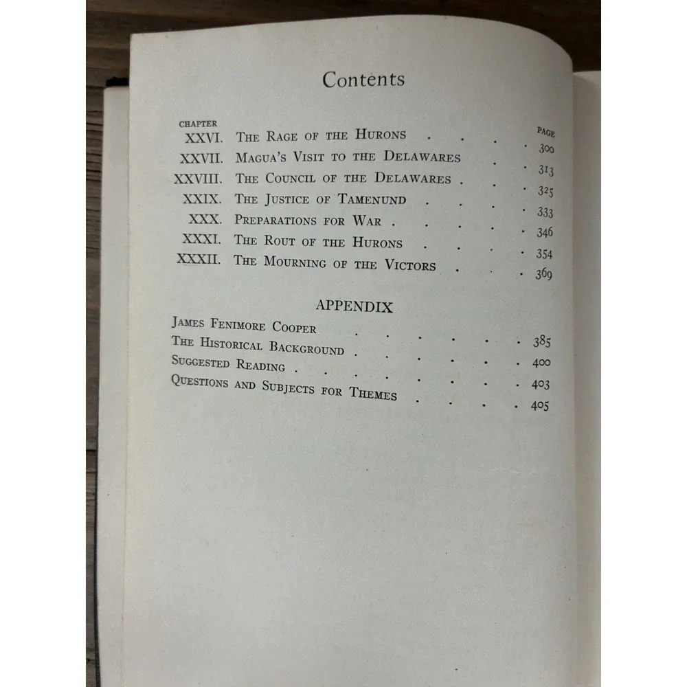 VTG Last‎ of the Mohicans Book Cooper Academy Classics Allyn Bacon 1927
